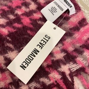 Steve Madden Vibrant Pink and Purple Scarf